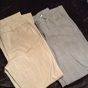 Beige and Gray Dress Pants